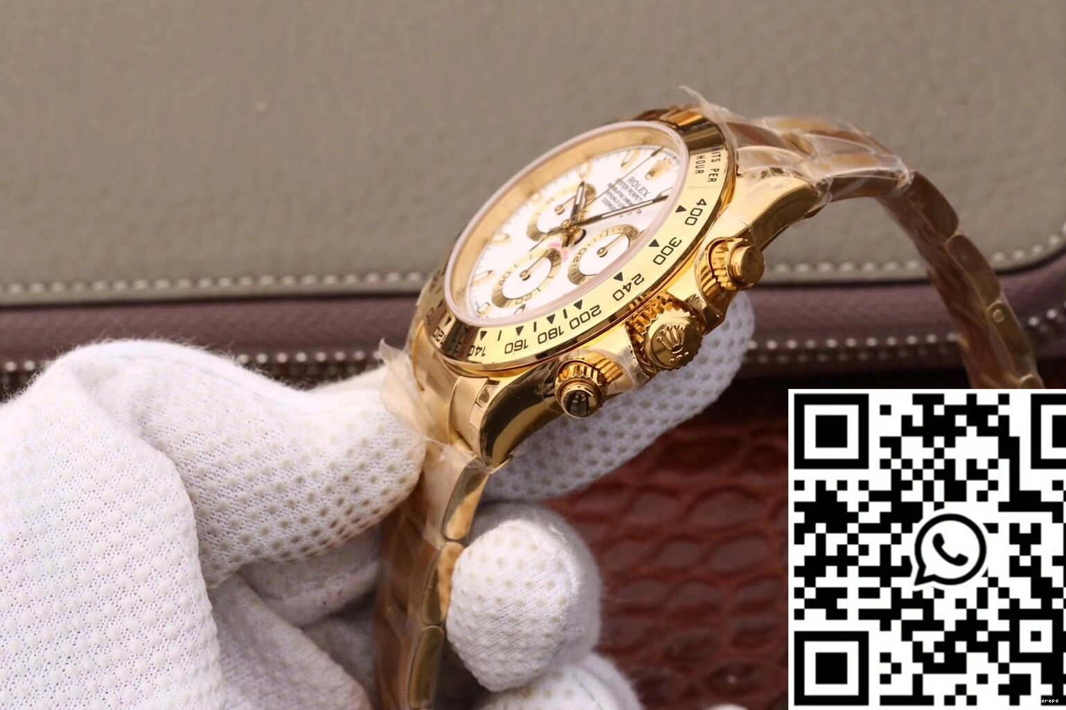 Factory White JH M116508-0001 Daytona Dial Cosmograph Yellow Rolex Gold 0521